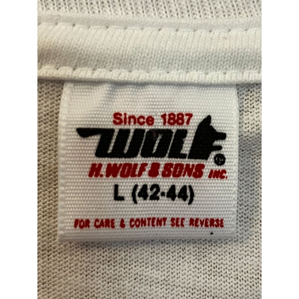 Wolf Mens Vintage 1987 University of Toledo Pandas Shirt Size Large White SP NWT - Picture 6 of 10